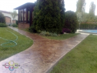 Щампован бетон за дома и градината
